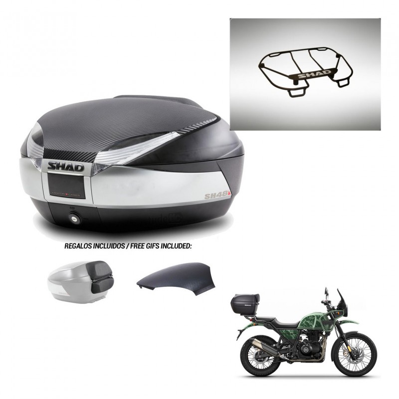 SHAD Baul SH48 tapa respaldo + soporte montaje parrilla superior KIT-442610