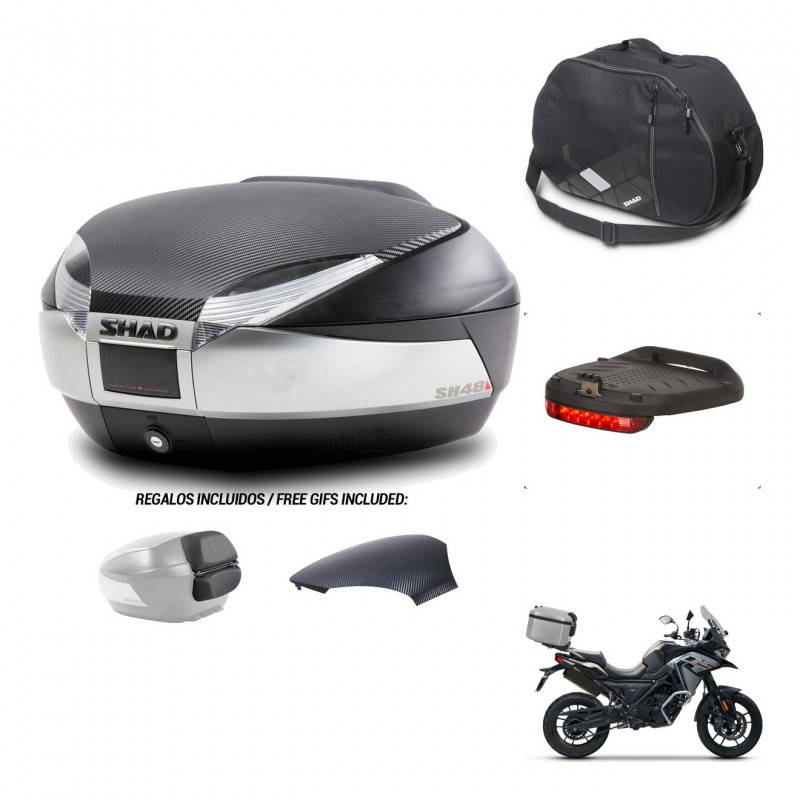 SHAD Baul SH48 tapa respaldo + soporte montaje accesorios KIT-442633