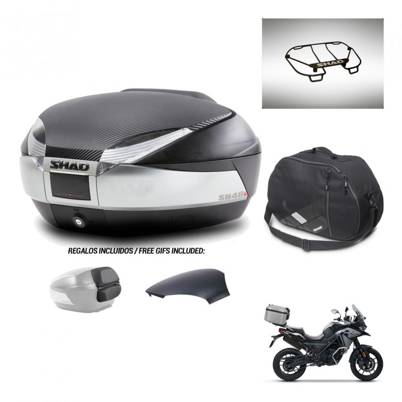 SHAD Baul SH48 tapa respaldo + soporte montaje accesorios KIT-442636