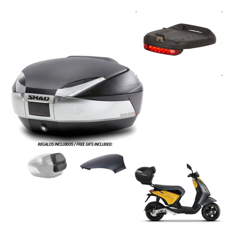 SHAD Baul SH48 tapa respaldo + soporte montaje luz de freno KIT-442639