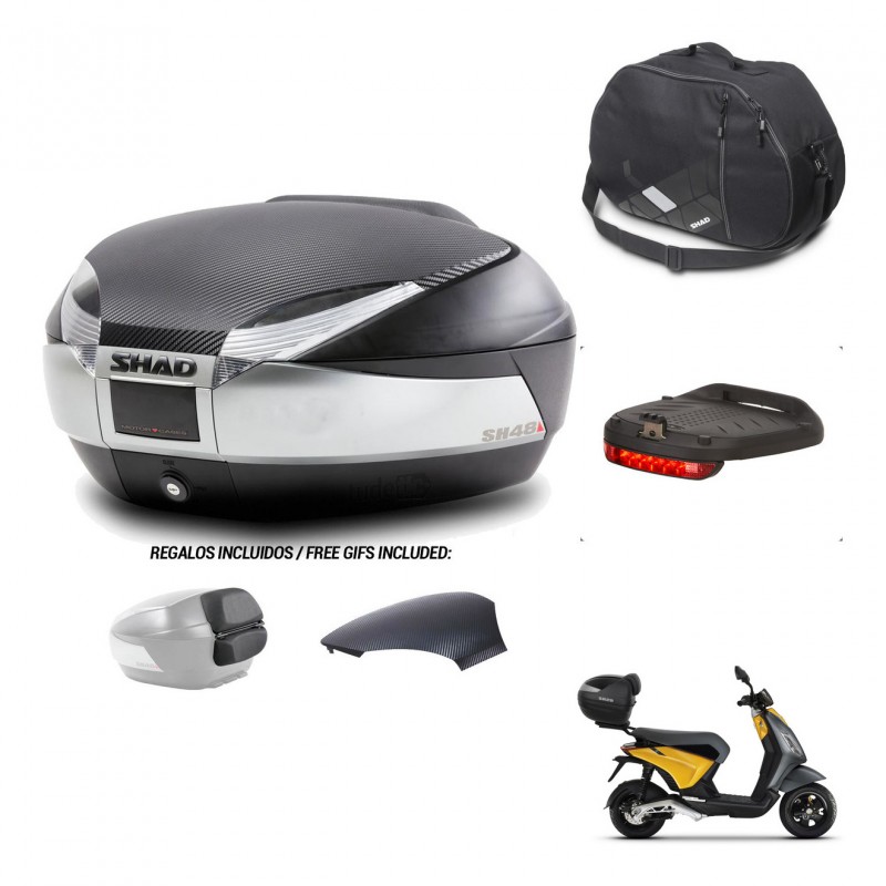 SHAD Baul SH48 tapa respaldo + soporte montaje accesorios KIT-442641