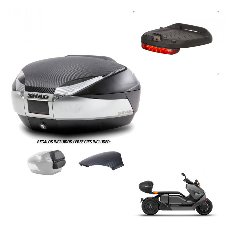 SHAD Baul SH48 tapa respaldo + soporte montaje luz de freno KIT-442647
