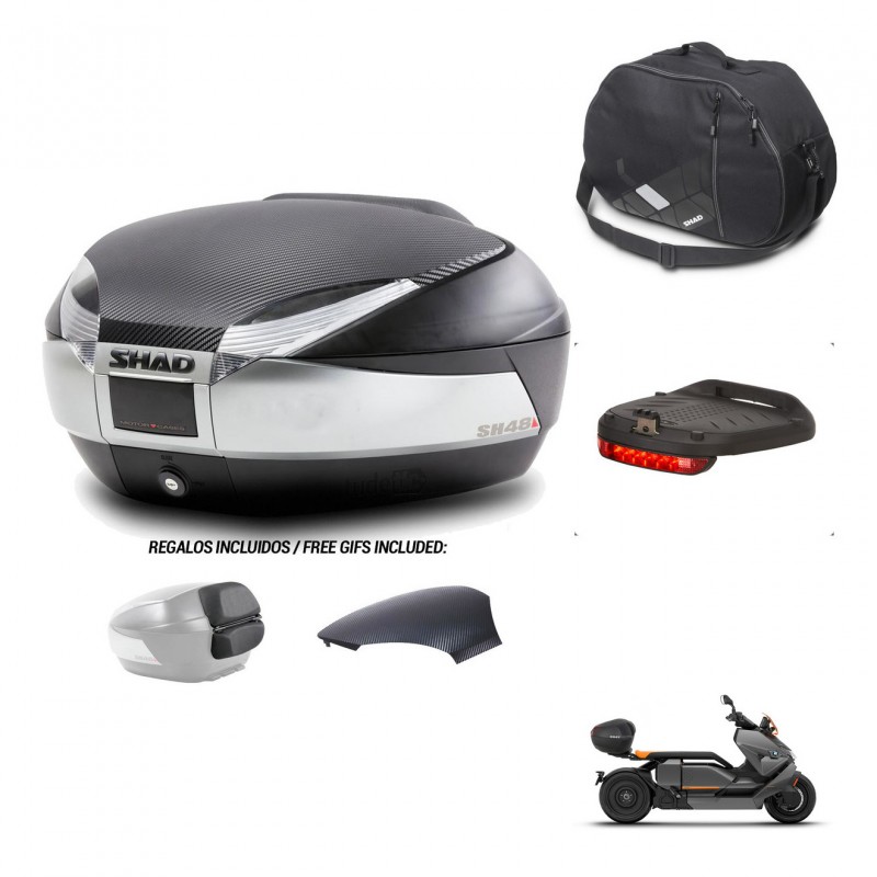 SHAD Baul SH48 tapa respaldo + soporte montaje accesorios KIT-442649