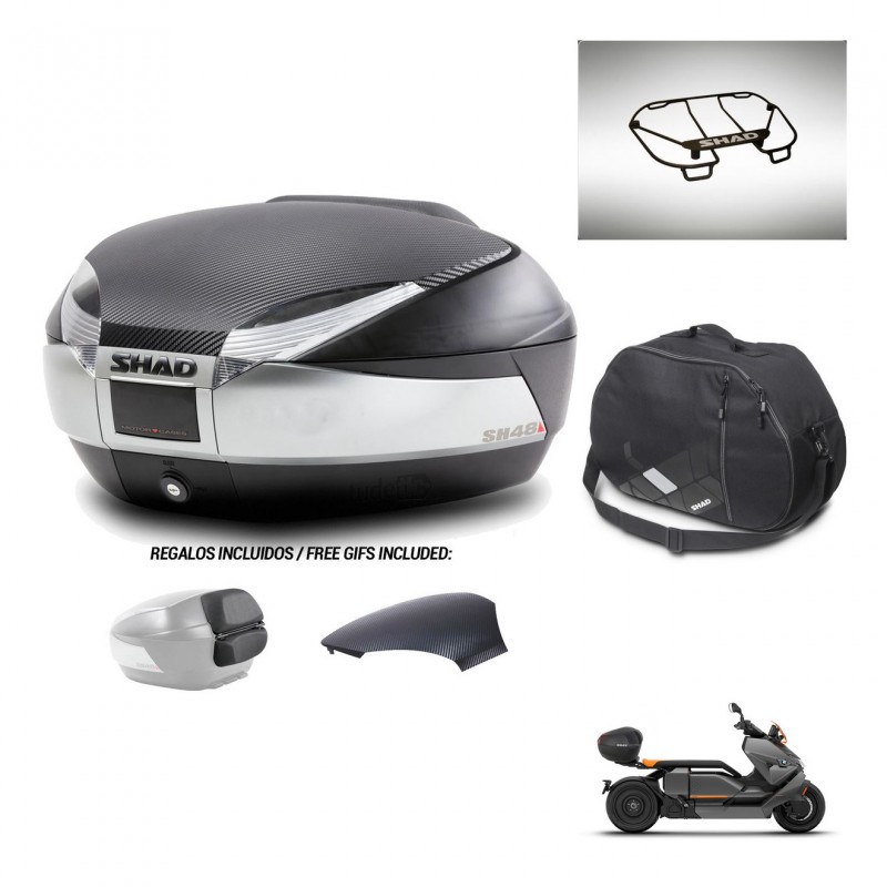 SHAD Baul SH48 tapa respaldo + soporte montaje accesorios KIT-442652