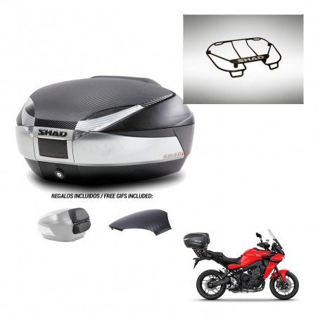 SHAD Trunk SH48 backrest cover + mounting bracket upper grill KIT-442658