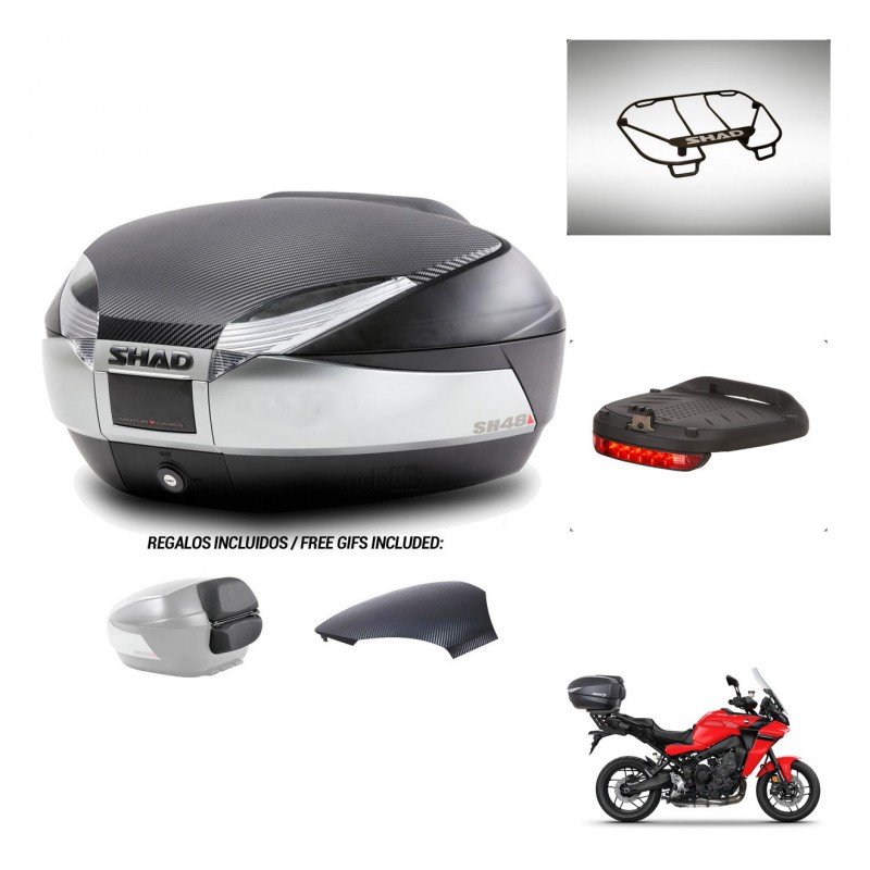 SHAD Baul SH48 tapa respaldo + soporte montaje accesorios KIT-442659