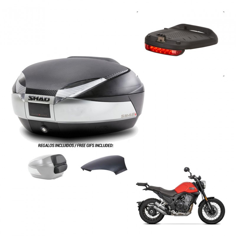 SHAD Trunk SH48 backrest cover + mounting bracket brake light KIT-442663
