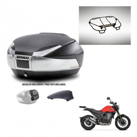 SHAD Trunk SH48 backrest cover + mounting bracket upper grill KIT-442666