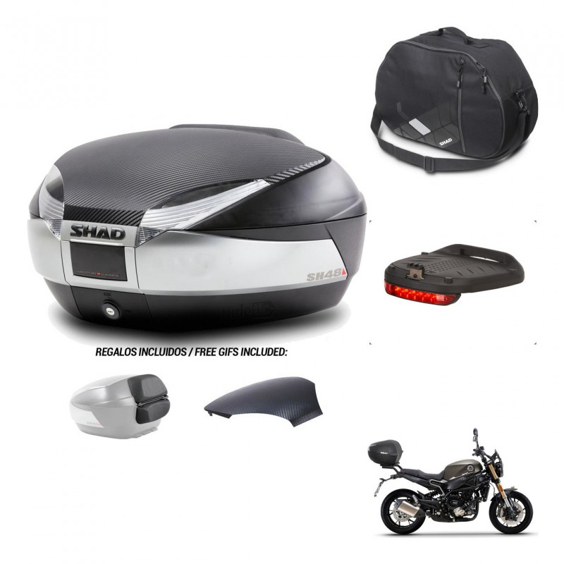 SHAD Baul SH48 tapa respaldo + soporte montaje accesorios KIT-442681