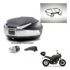 SHAD Baul SH48 tapa respaldo + soporte montaje parrilla superior KIT-442682