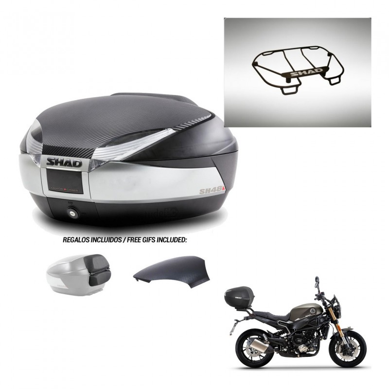 SHAD Trunk SH48 backrest cover + mounting bracket upper grill KIT-442682