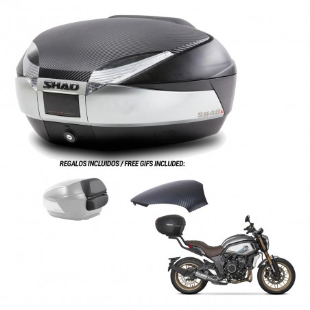 SHAD Baul SH48 tapa respaldo + soporte montaje KIT-442686