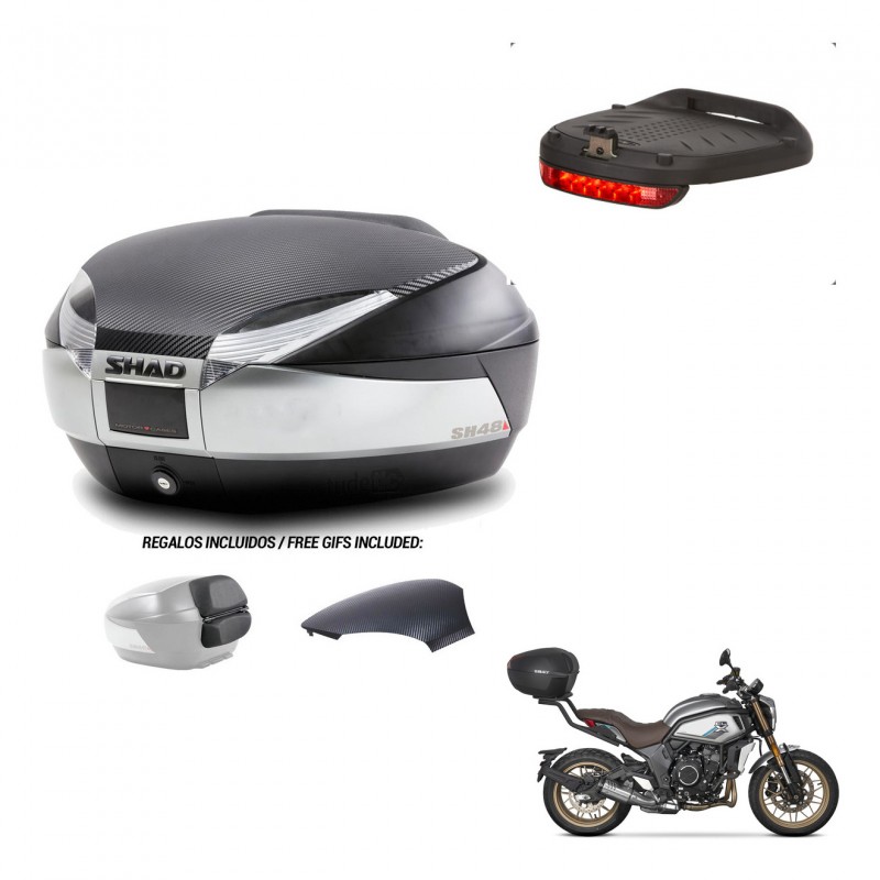 SHAD Baul SH48 tapa respaldo + soporte montaje luz de freno KIT-442687
