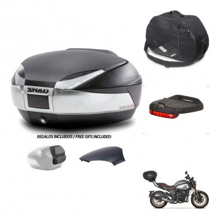 SHAD Baul SH48 tapa respaldo + soporte montaje accesorios KIT-442689