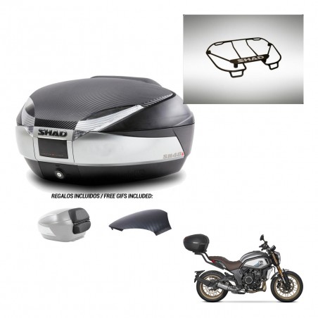 SHAD Trunk SH48 backrest cover + mounting bracket upper grill KIT-442690