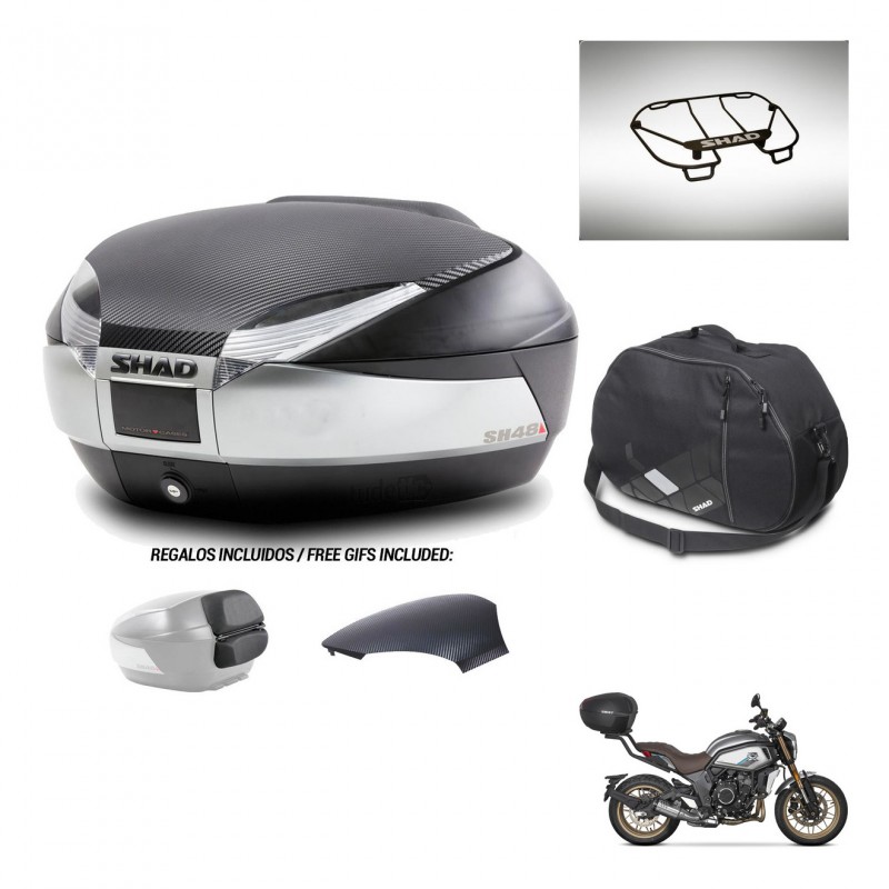 SHAD Baul SH48 tapa respaldo + soporte montaje accesorios KIT-442692