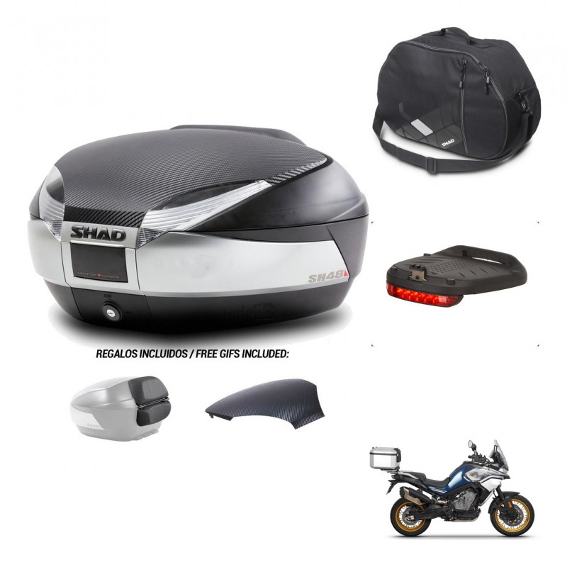 SHAD Baul SH48 tapa respaldo + soporte montaje accesorios KIT-442697
