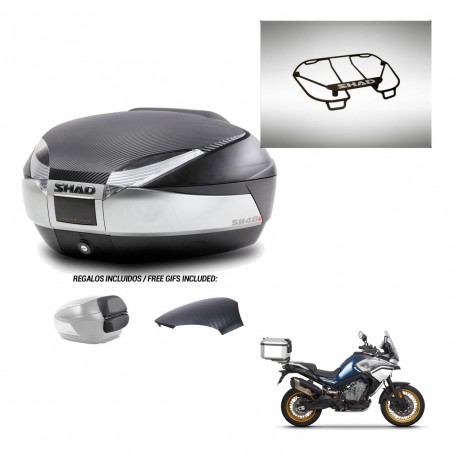 SHAD Trunk SH48 backrest cover + mounting bracket upper grill KIT-442698