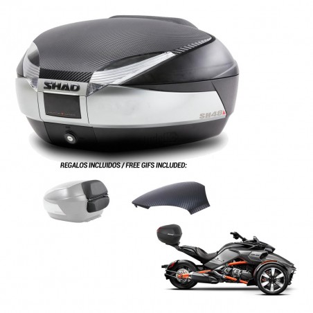 SHAD Trunk SH48 backrest cover + mounting bracket KIT-442702