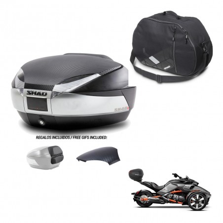 SHAD Trunk SH48 backrest cover + mounting bracket internal bag KIT-442704