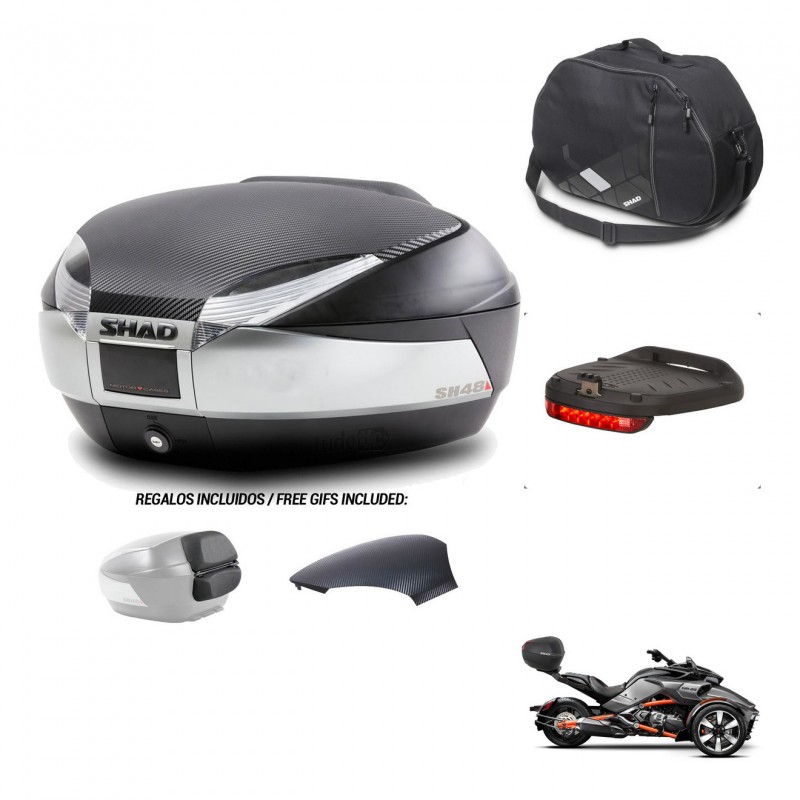 SHAD Baul SH48 tapa respaldo + soporte montaje accesorios KIT-442705