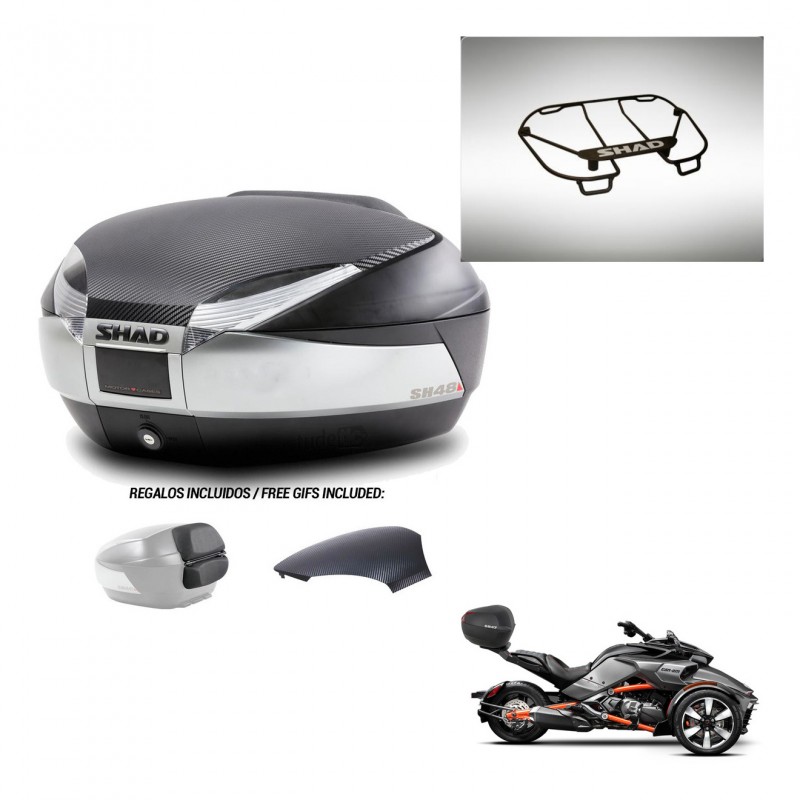 SHAD Trunk SH48 backrest cover + mounting bracket upper grill KIT-442706