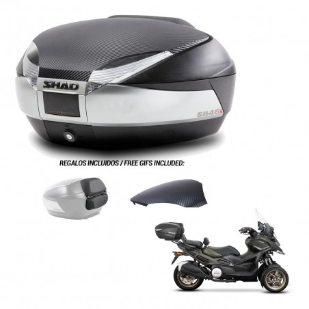 SHAD Trunk SH48 backrest cover + mounting bracket KIT-442710