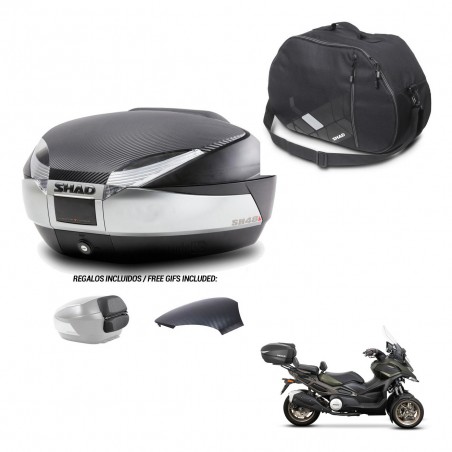 SHAD Trunk SH48 backrest cover + mounting bracket internal bag KIT-442712