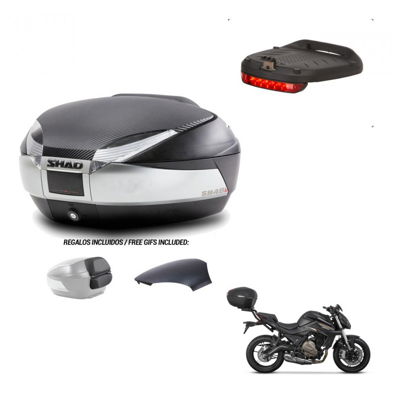 SHAD Trunk SH48 backrest cover + mounting bracket brake light KIT-442719