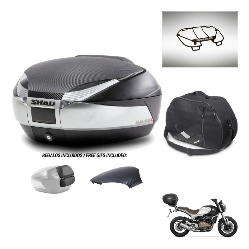 SHAD Baul SH48 tapa respaldo + soporte montaje accesorios KIT-442732