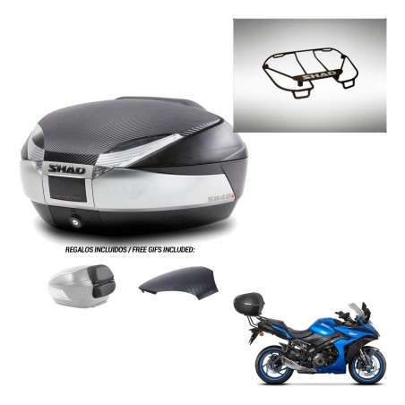 SHAD Trunk SH48 backrest cover + mounting bracket upper grill KIT-442738