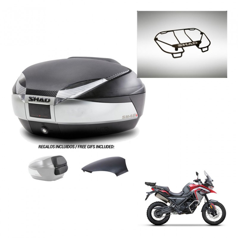SHAD Trunk SH48 backrest cover + mounting bracket upper grill KIT-442754