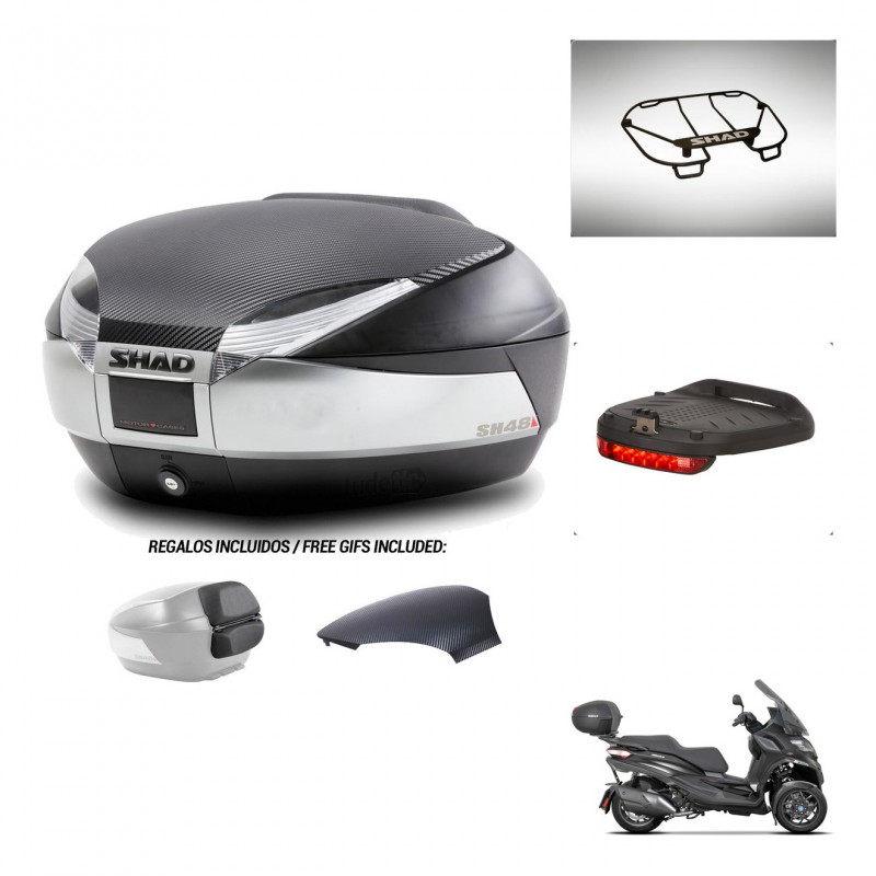 SHAD Baul SH48 tapa respaldo + soporte montaje accesorios KIT-442763