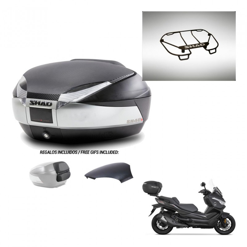 SHAD Trunk SH48 backrest cover + mounting bracket upper grill KIT-442770