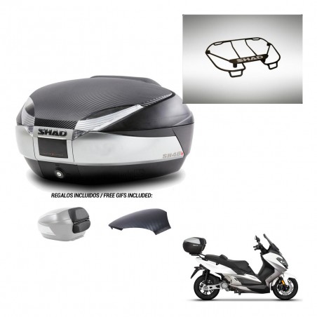 SHAD Trunk SH48 backrest cover + mounting bracket upper grill KIT-442778