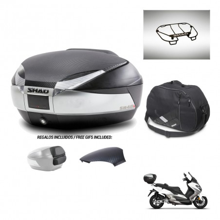 SHAD Baul SH48 tapa respaldo + soporte montaje accesorios KIT-442780