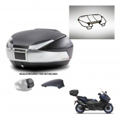 SHAD Baul SH48 tapa respaldo + soporte montaje parrilla superior KIT-442786
