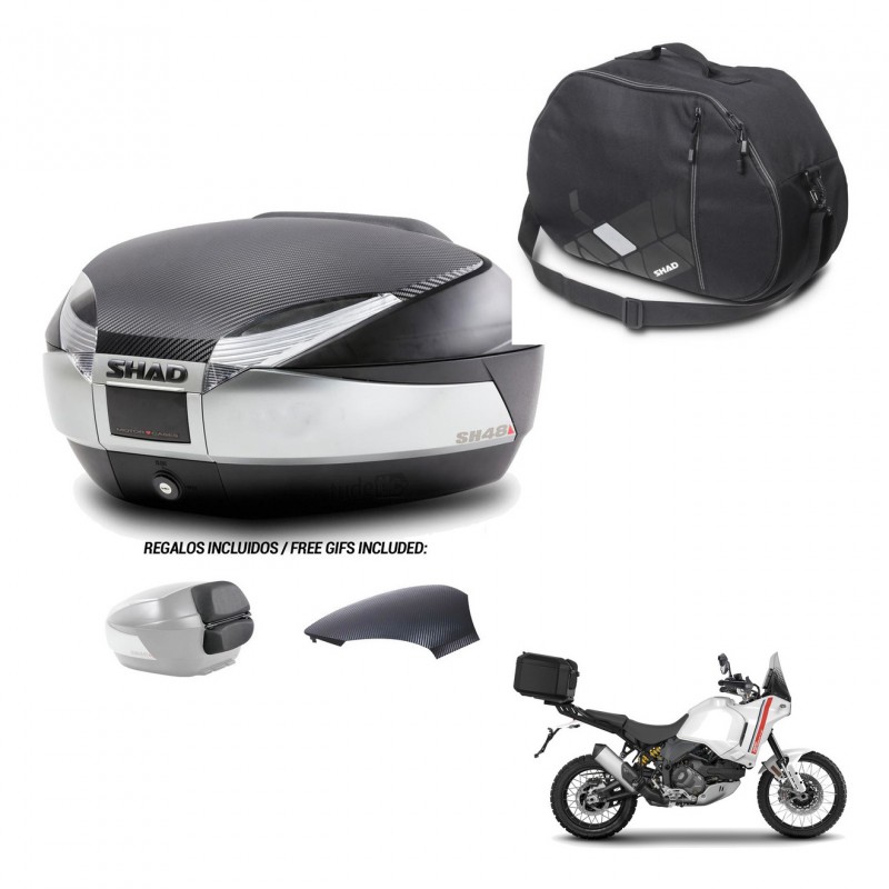 SHAD Baul SH48 tapa respaldo + soporte montaje bolsa interna KIT-442800