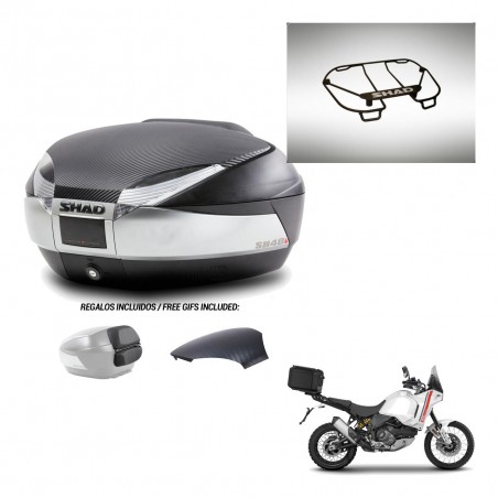 SHAD Trunk SH48 backrest cover + mounting bracket upper grill KIT-442802