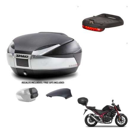 SHAD Trunk SH48 backrest cover + mounting bracket brake light KIT-442807