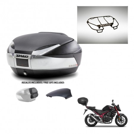 SHAD Trunk SH48 backrest cover + mounting bracket upper grill KIT-442810