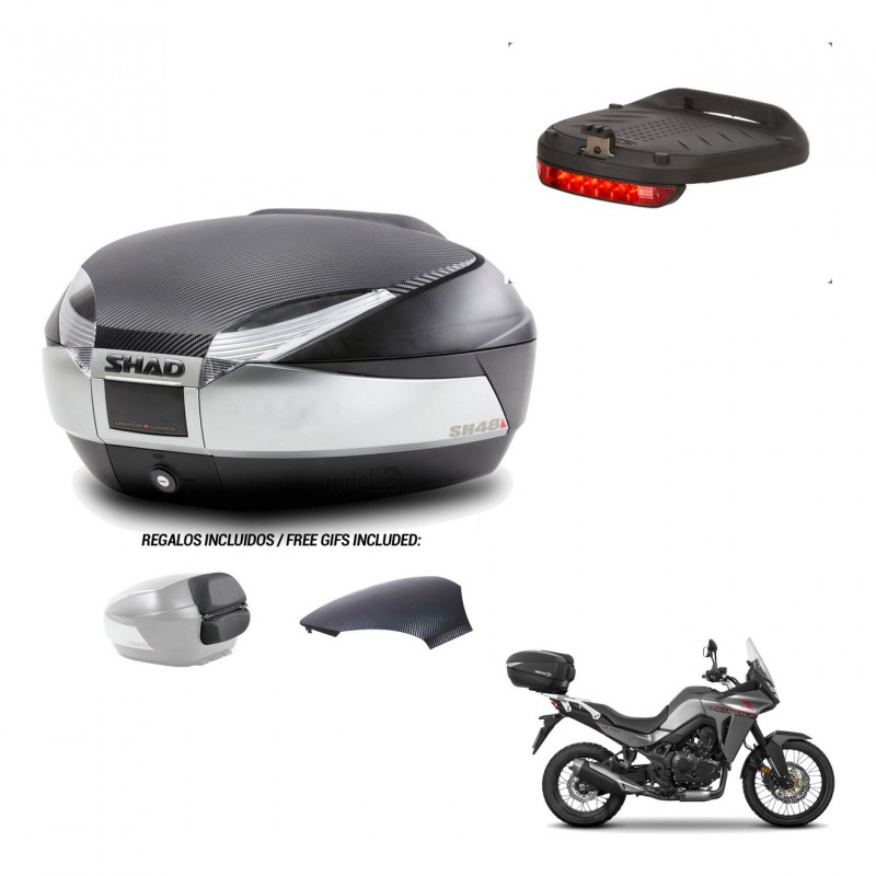 SHAD Trunk SH48 backrest cover + mounting bracket brake light KIT-442815