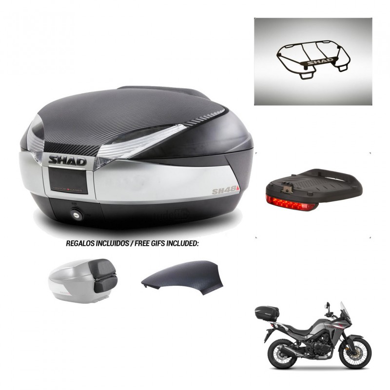 SHAD Baul SH48 tapa respaldo + soporte montaje accesorios KIT-442819