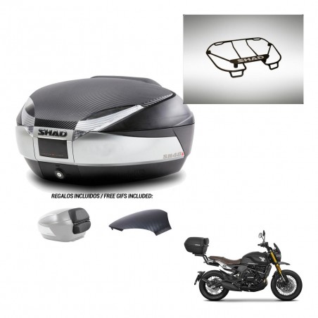 SHAD Trunk SH48 backrest cover + mounting bracket upper grill KIT-442826