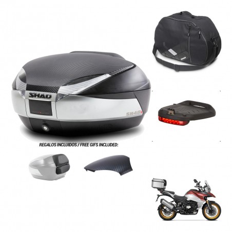 SHAD Baul SH48 tapa respaldo + soporte montaje accesorios KIT-442849