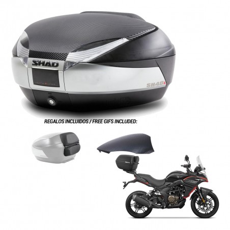 SHAD Baul SH48 tapa respaldo + soporte montaje KIT-442854