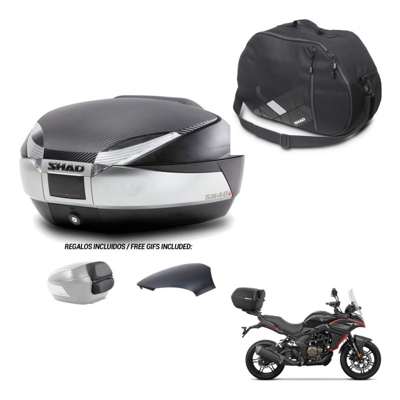 SHAD Baul SH48 tapa respaldo + soporte montaje bolsa interna KIT-442856