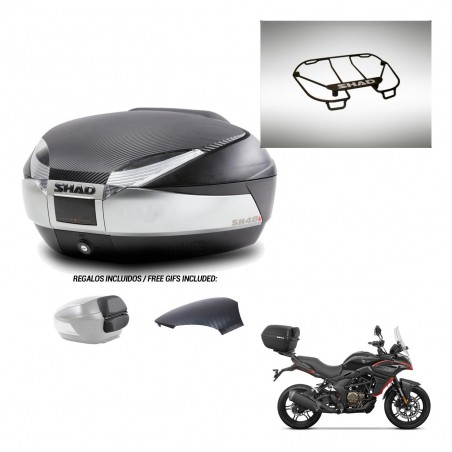 SHAD Trunk SH48 backrest cover + mounting bracket upper grill KIT-442858