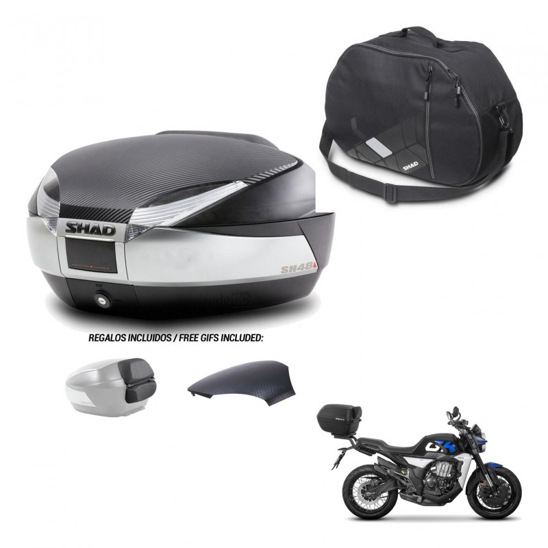SHAD Baul SH48 tapa respaldo + soporte montaje bolsa interna KIT-442872