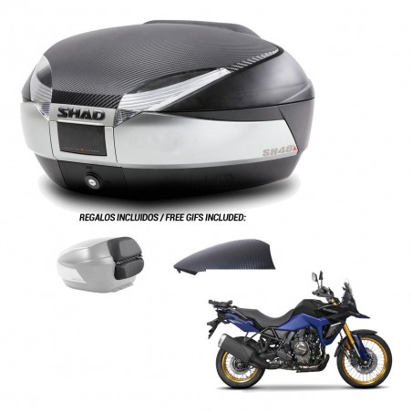 SHAD Baul SH48 tapa respaldo + soporte montaje KIT-442878